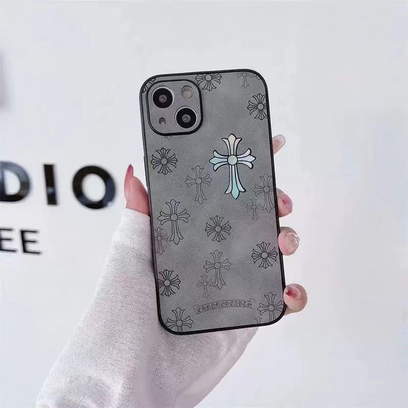 For iPhone case with leather cross