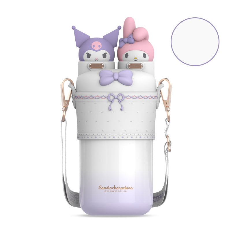 Aikos Lolita double drink thermos stainless steel children's thermos