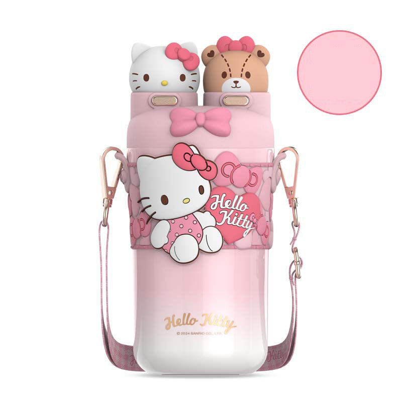 Aikos Lolita double drink thermos stainless steel children's thermos