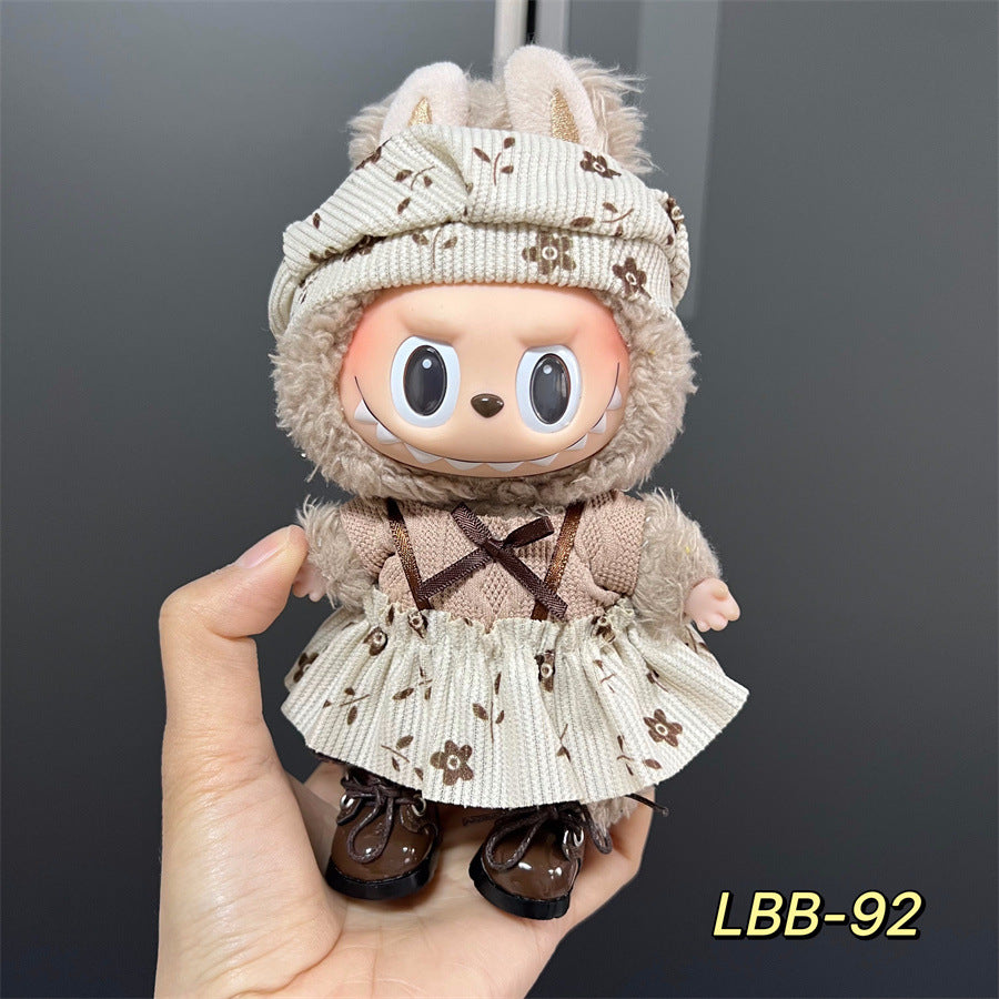 17cm Doll Clothes Set & Outfit Set for 17cm Dolls - Premium Fashion Dresses with Accessories, Just Clothes