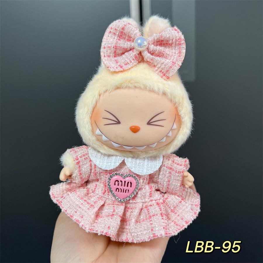 17cm Doll Clothes Set & Outfit Set for 17cm Dolls - Premium Fashion Dresses with Accessories, Just Clothes