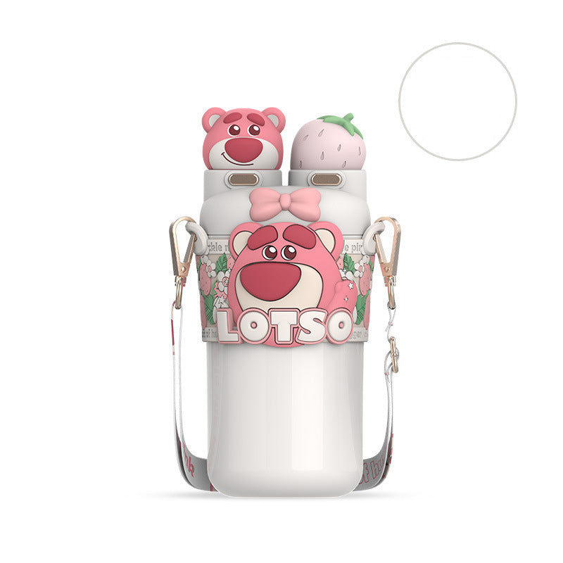 Aikos Lolita double drink thermos stainless steel children's thermos