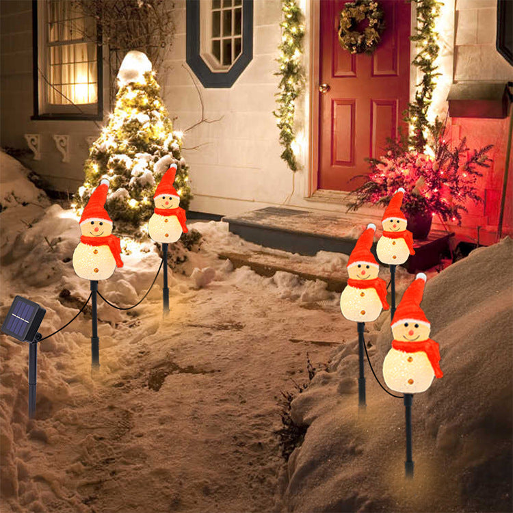 Solar Snowman Light Waterproof Outdoor Landscape Light