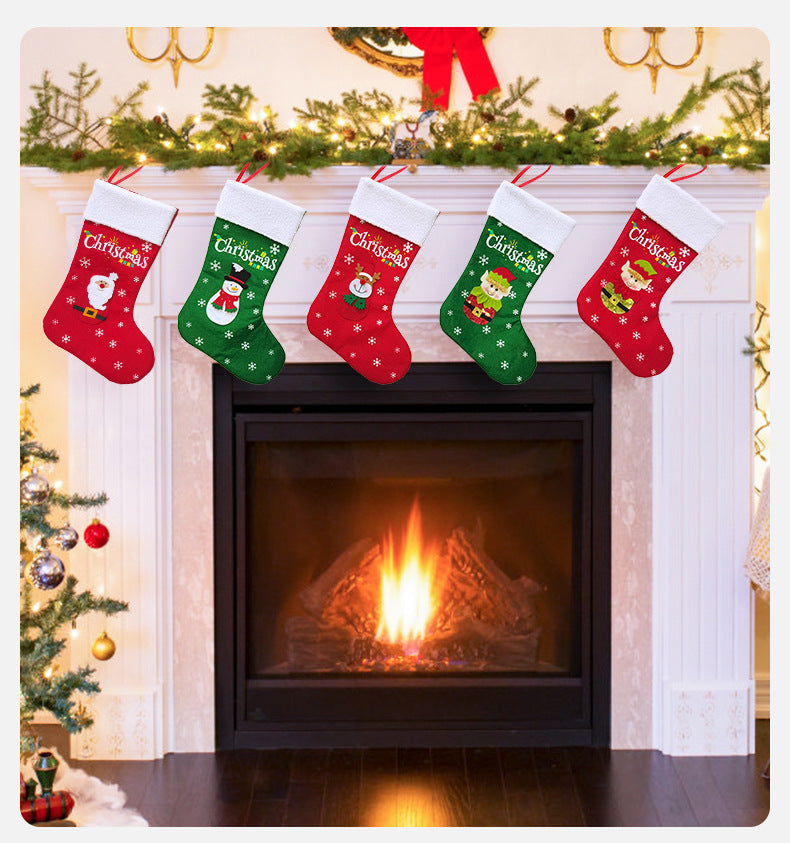 5PCS Christmas Stockings