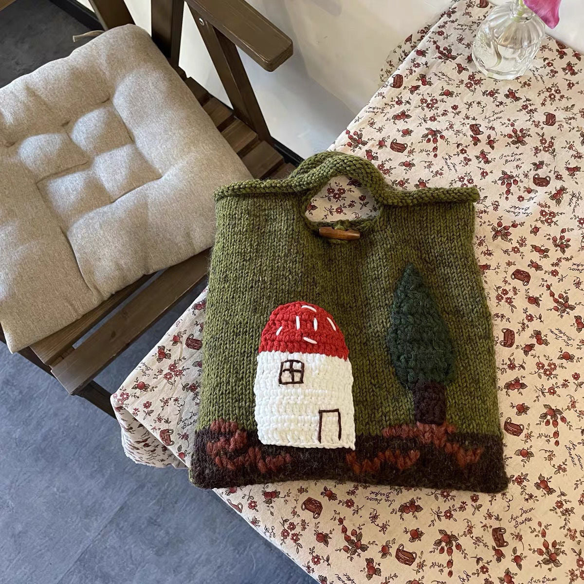 Original Mushroom House Hand-woven Bag