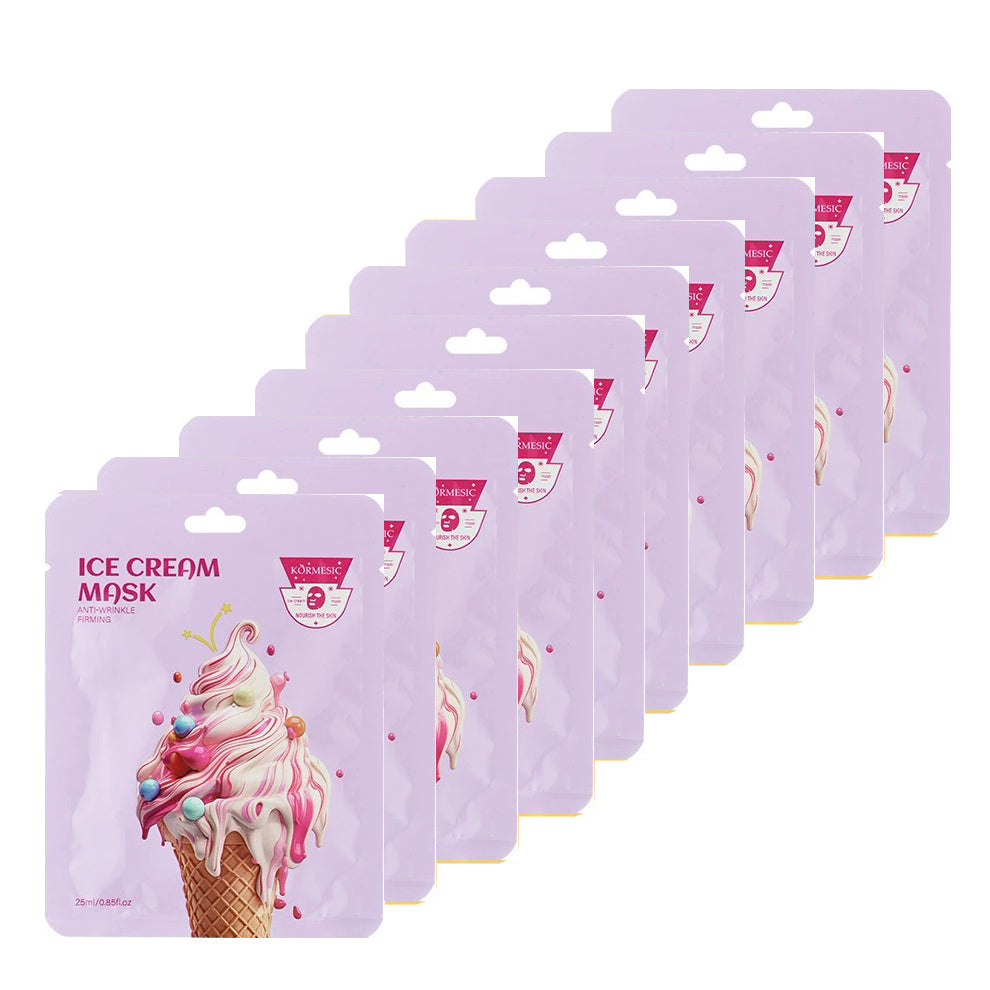10PCS Fun Facial Mask Anti-drying and Moisturizing