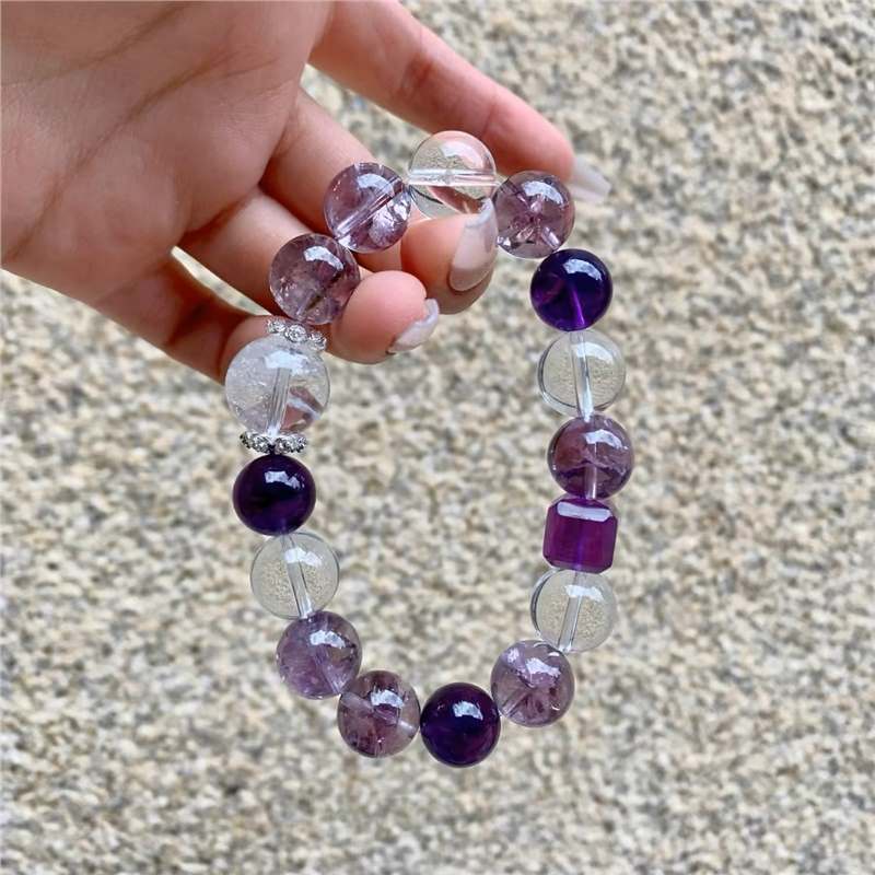 Amethyst Psychedelic Neural Rewire Crystal Bracelet