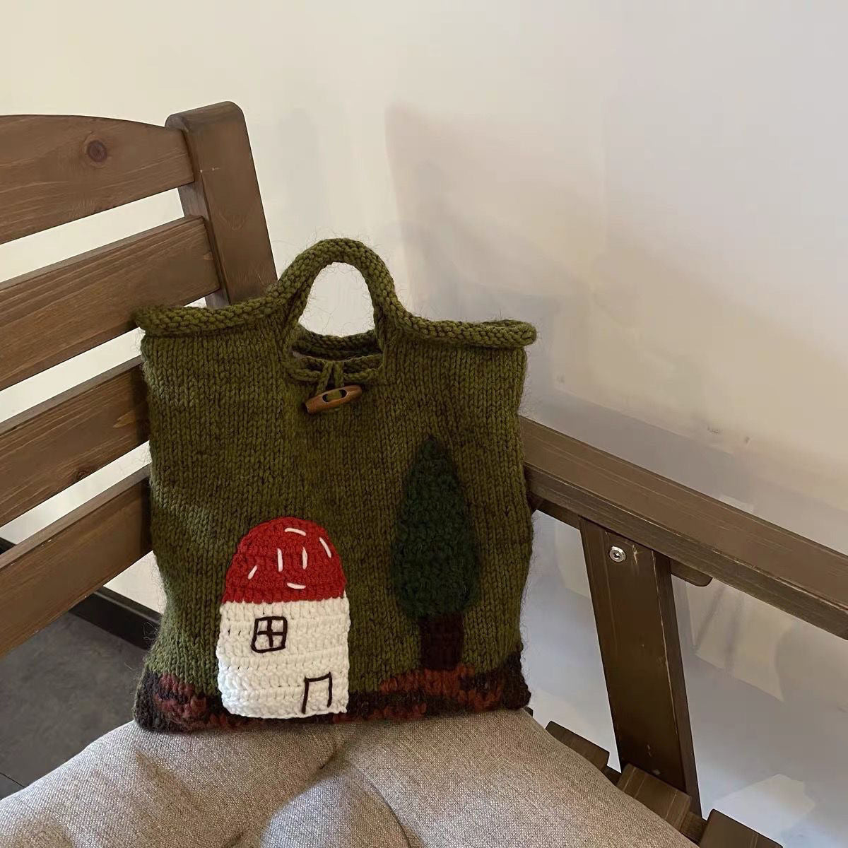 Original Mushroom House Hand-woven Bag