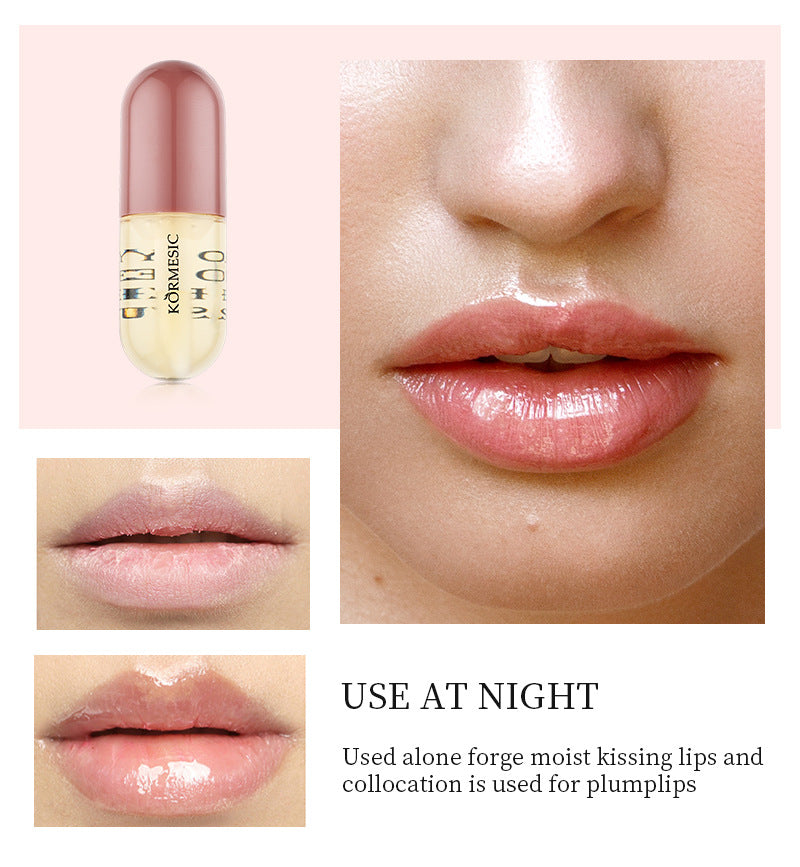 Lip Plumper, Natural Lip Plumper and Lip Care Serum, Lip Enhancer for Fuller, Lip Mask, Beautiful Fuller, Hydrating & Reduce Fine Lines 5.5ML (Day& Night)