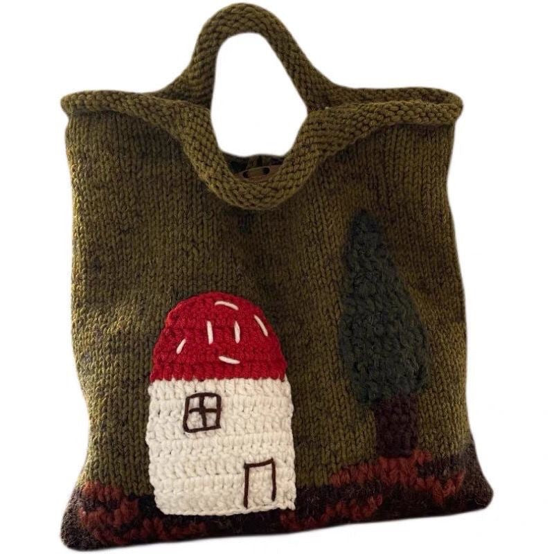 Original Mushroom House Hand-woven Bag