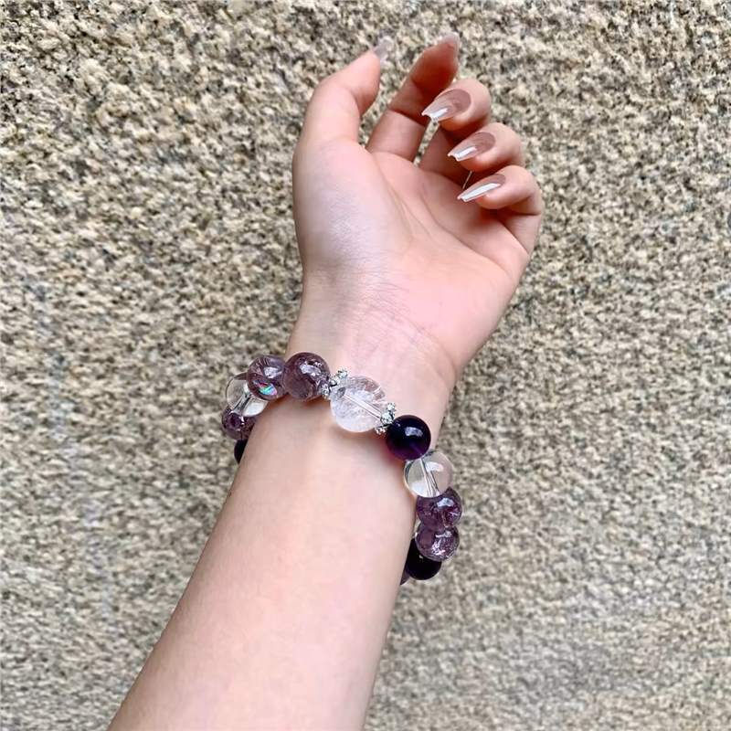 Amethyst Psychedelic Neural Rewire Crystal Bracelet