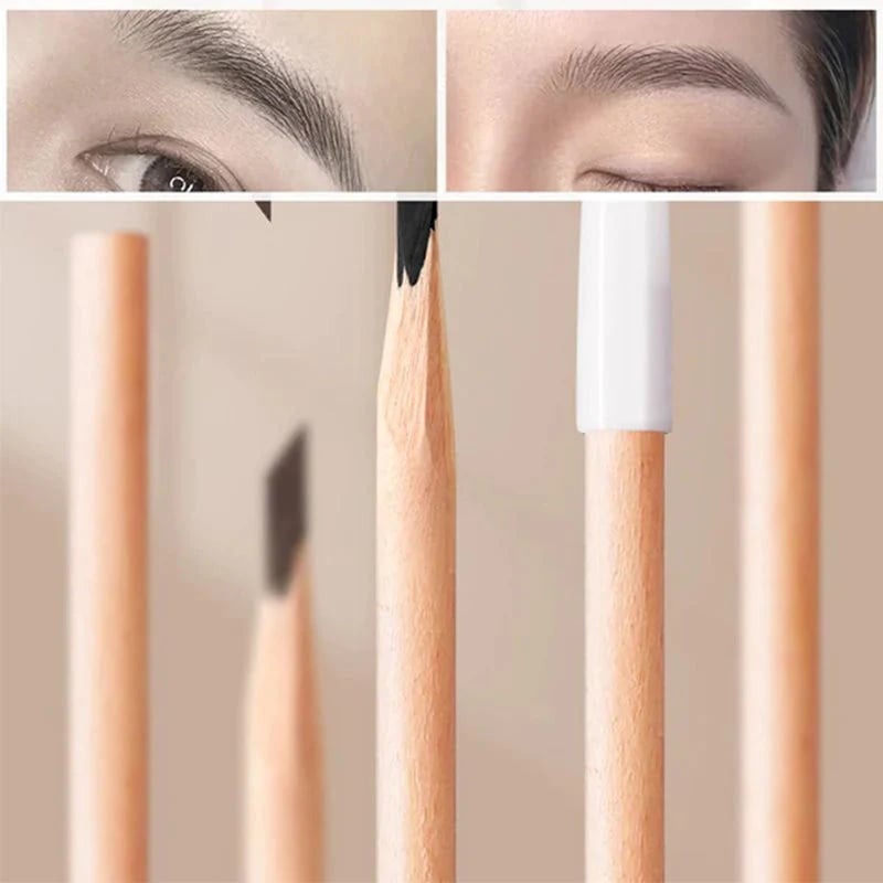 Waterproof Wooden Eyebrow Pencil (6PCS)