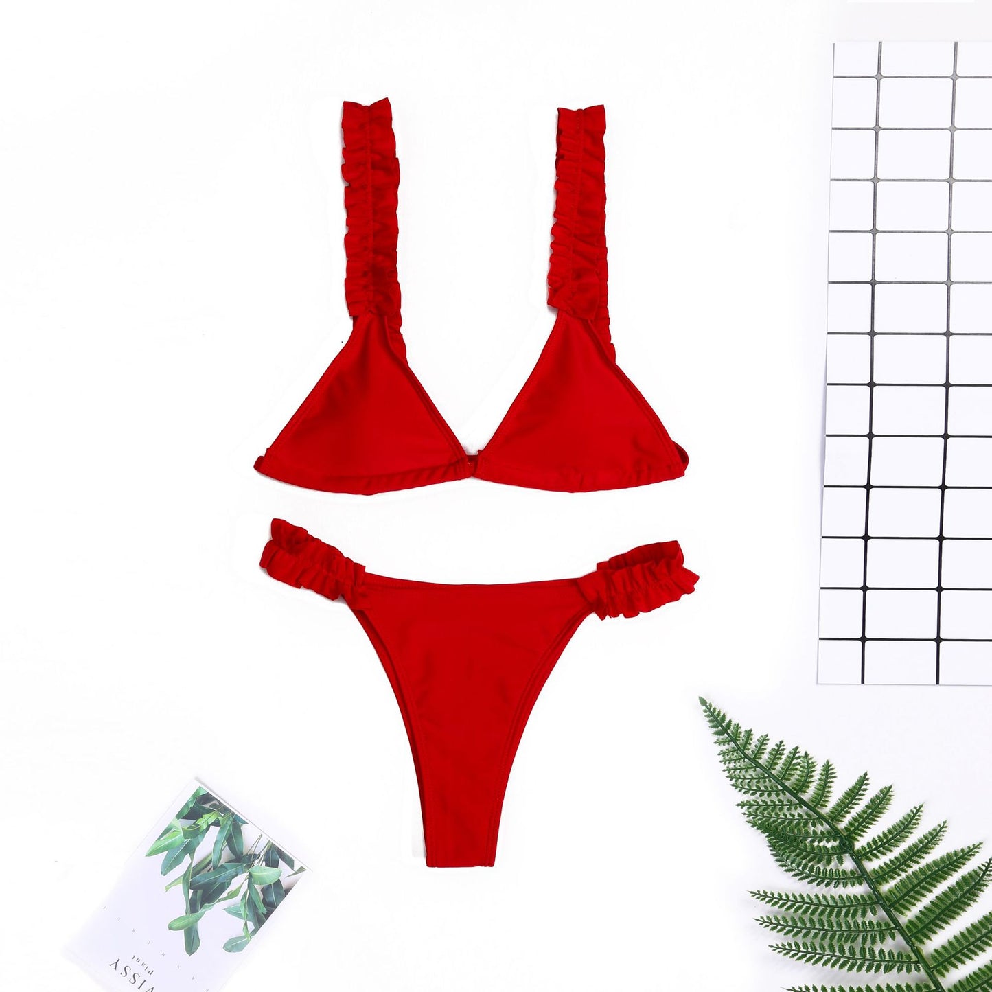 Sexy ruffled bikini