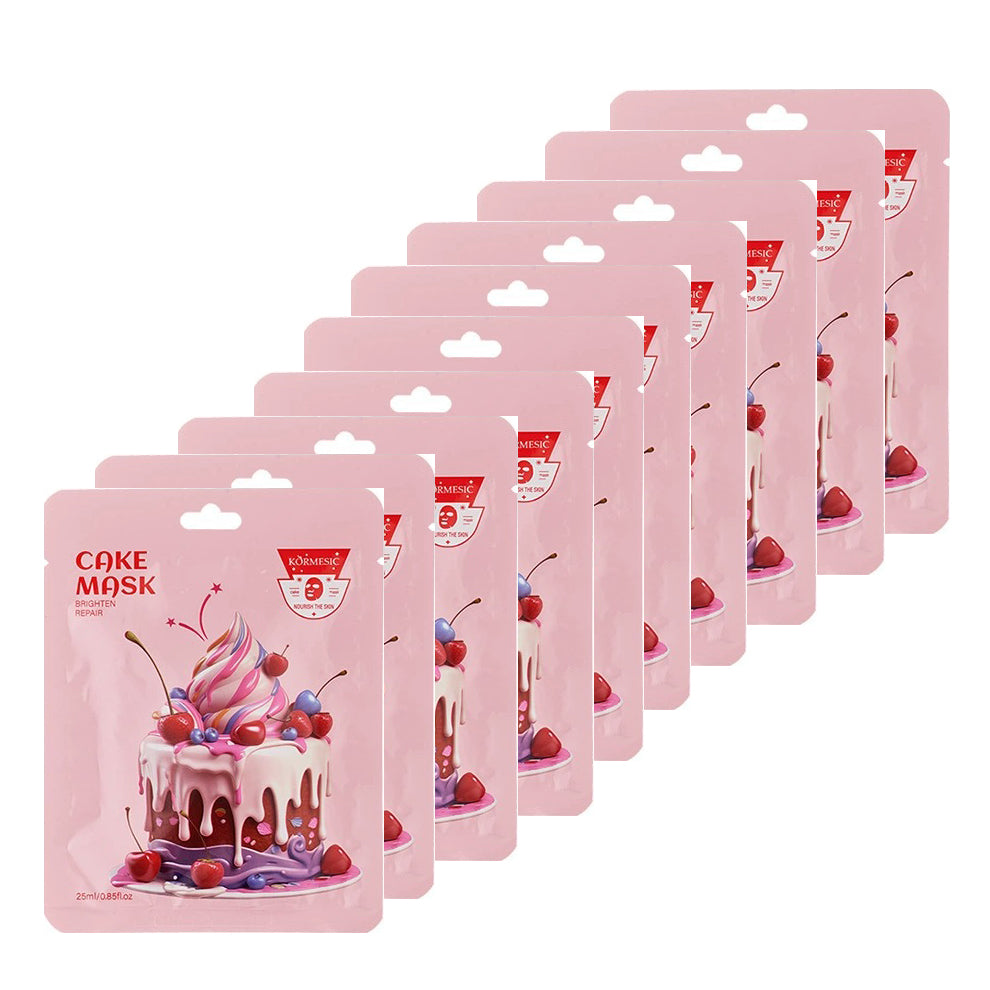 10PCS Fun Facial Mask Anti-drying and Moisturizing