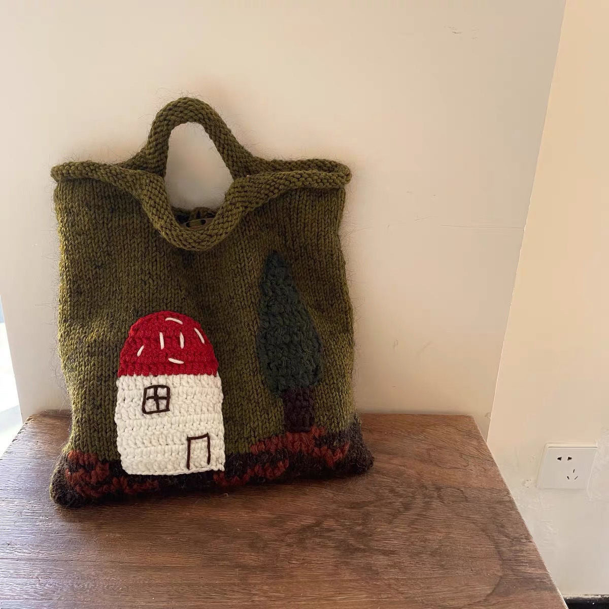 Original Mushroom House Hand-woven Bag