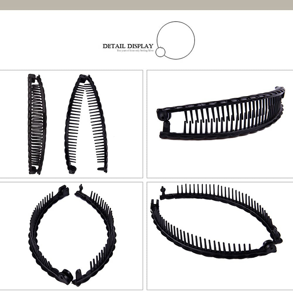 4pcs Vintage Fishtail Hair Clips Set