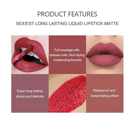 Matte Liquid Long-Lasting Wear Non-Stick Cup Lipstick