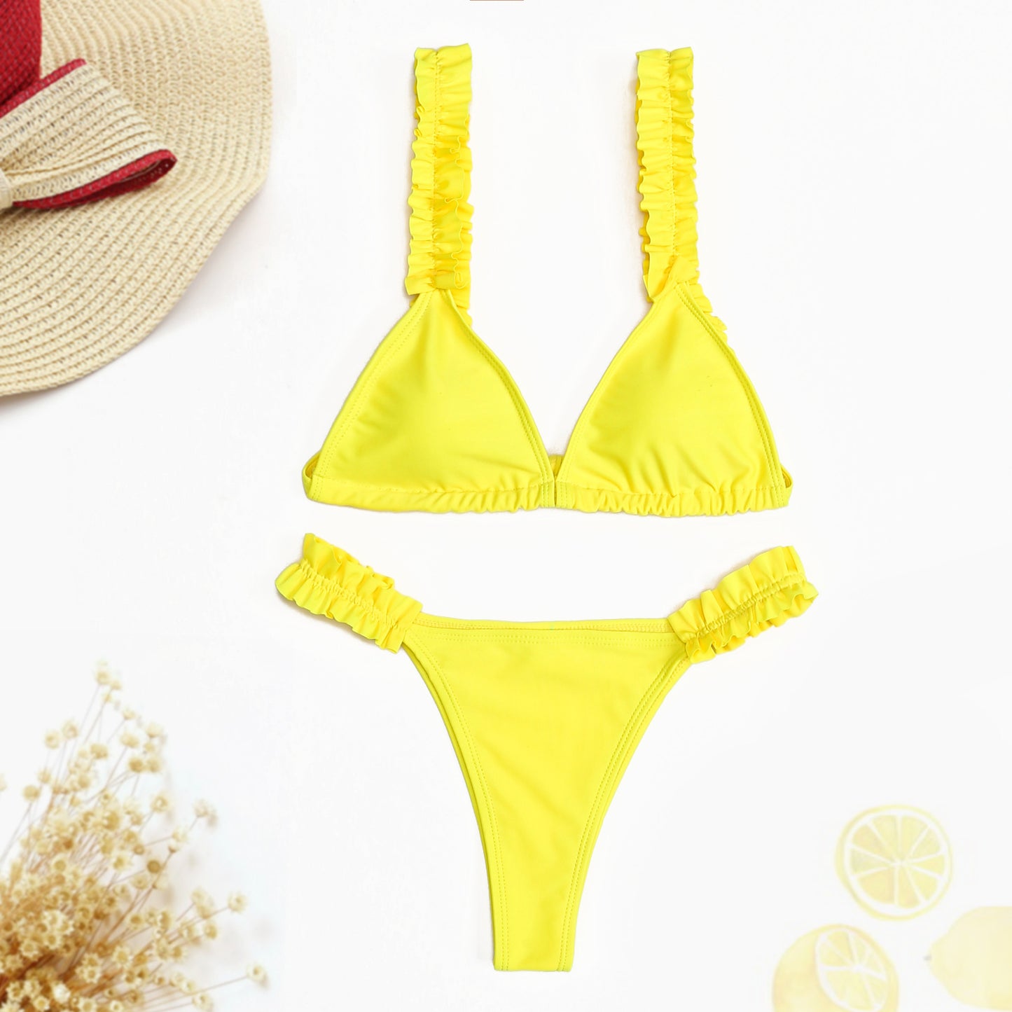 Sexy ruffled bikini