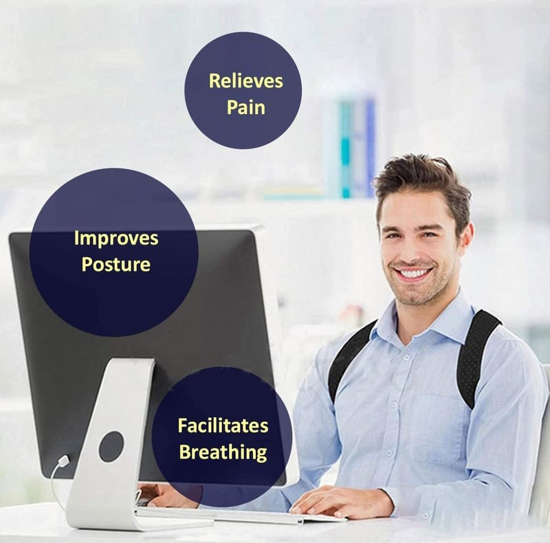 ⭐Back Posture Corrector Women Men-Unique Design Spine and Back Support⭐