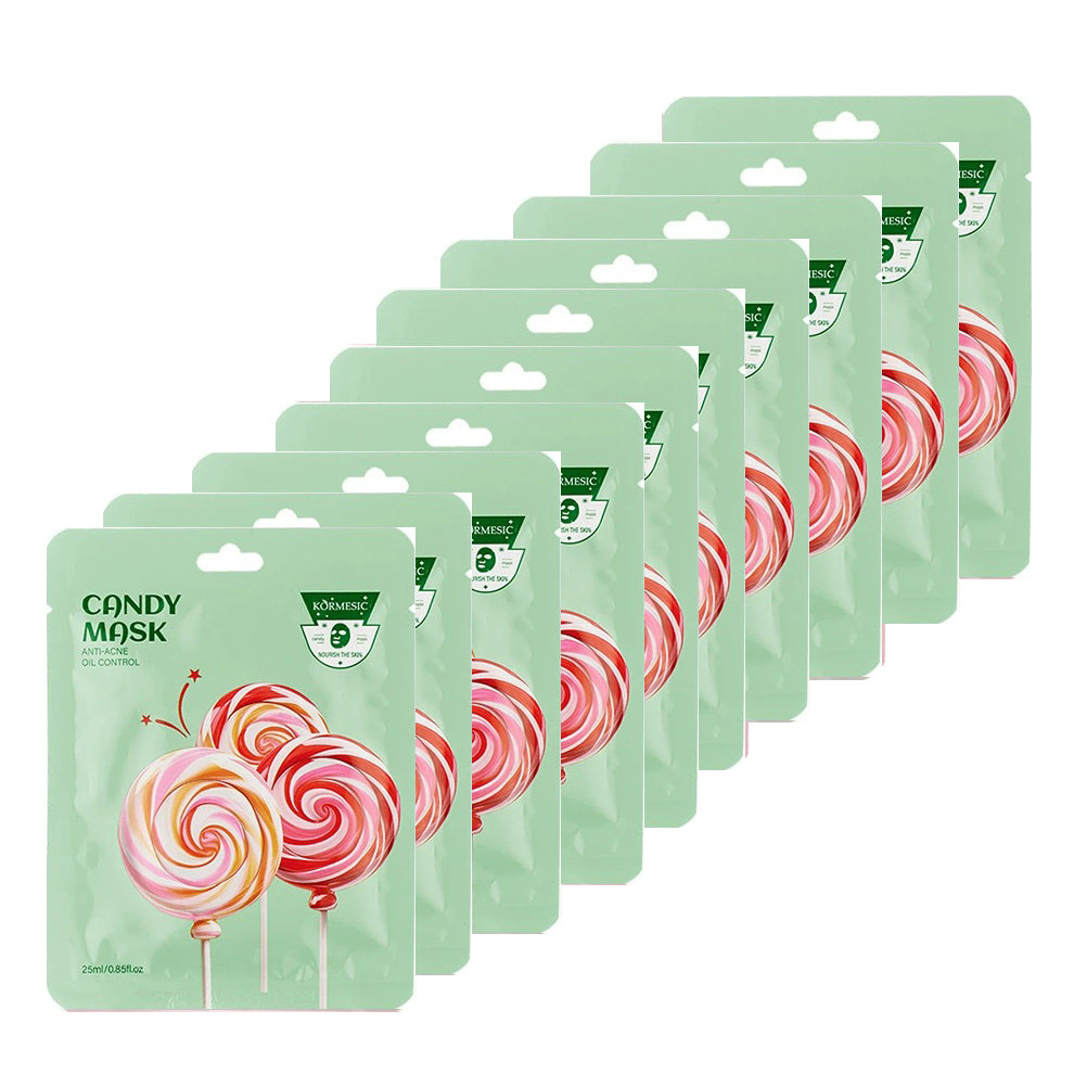 10PCS Fun Facial Mask Anti-drying and Moisturizing