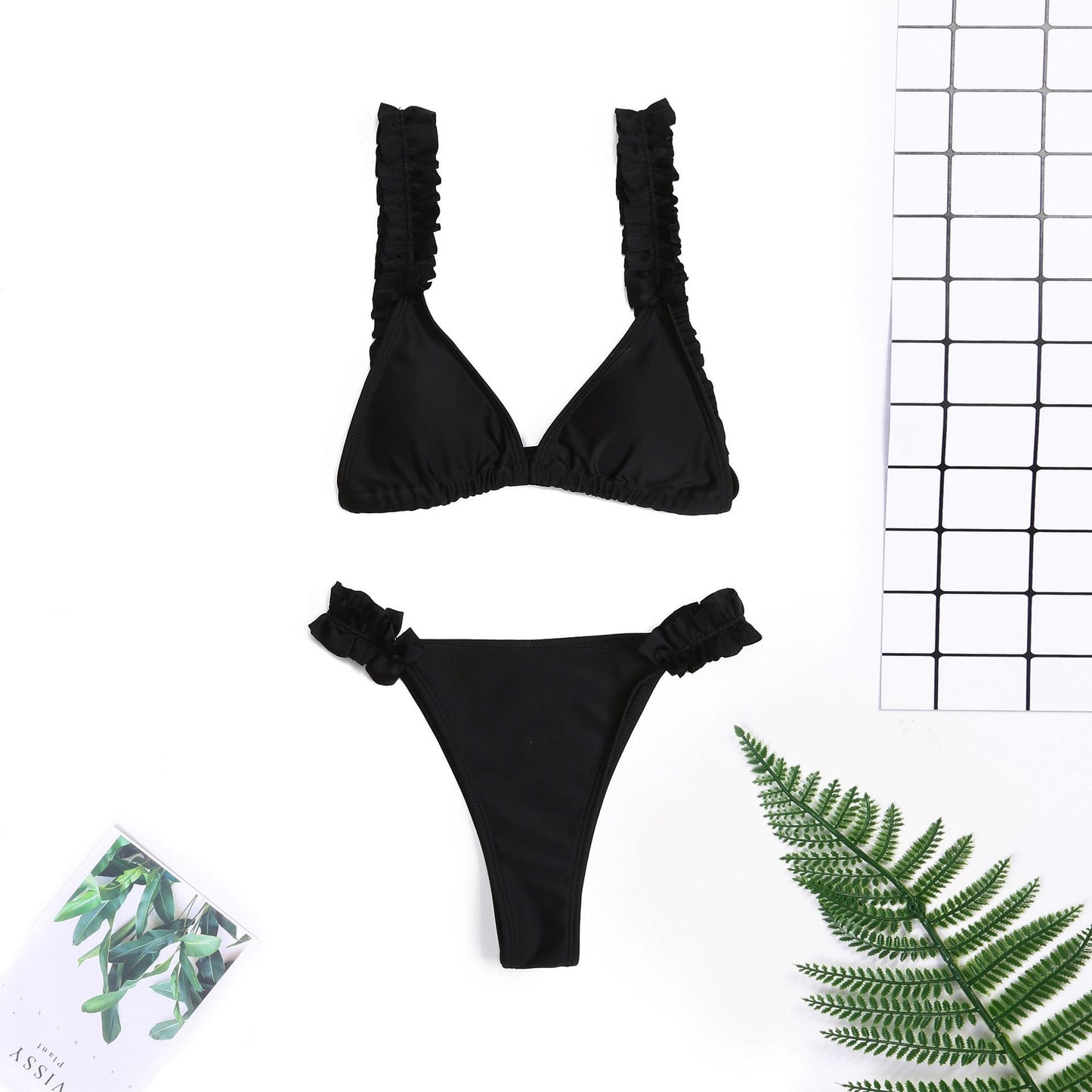 Sexy ruffled bikini