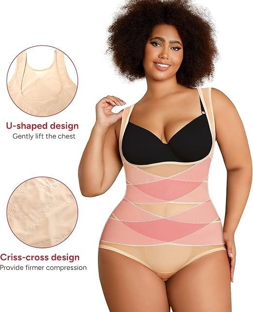 🏆LAST DAY - High-Waist Shapewear Bodysuit – Sculpt Your Dream Curves ✨