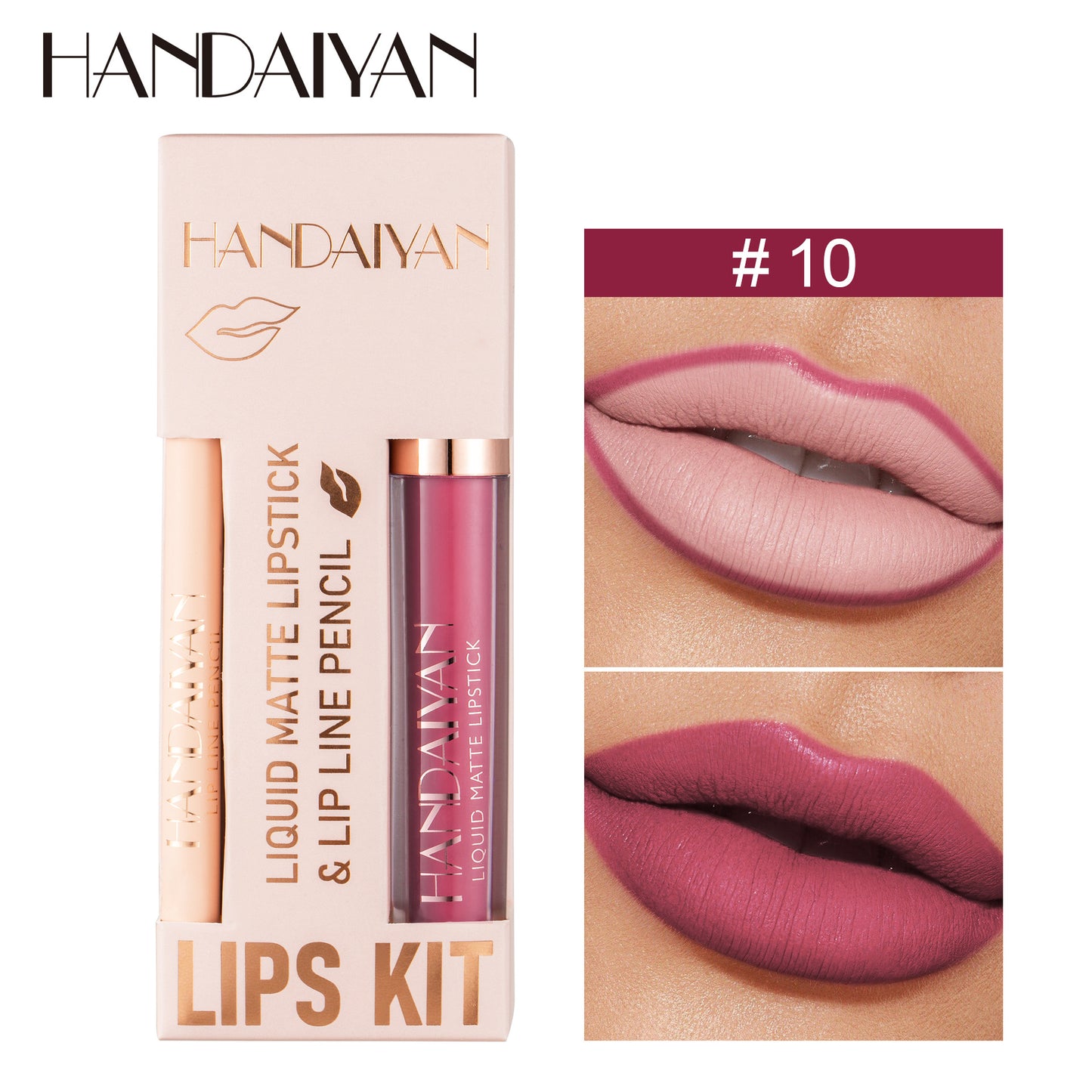 Non-stick Cup Velvety Lipstick Makeup Kit
