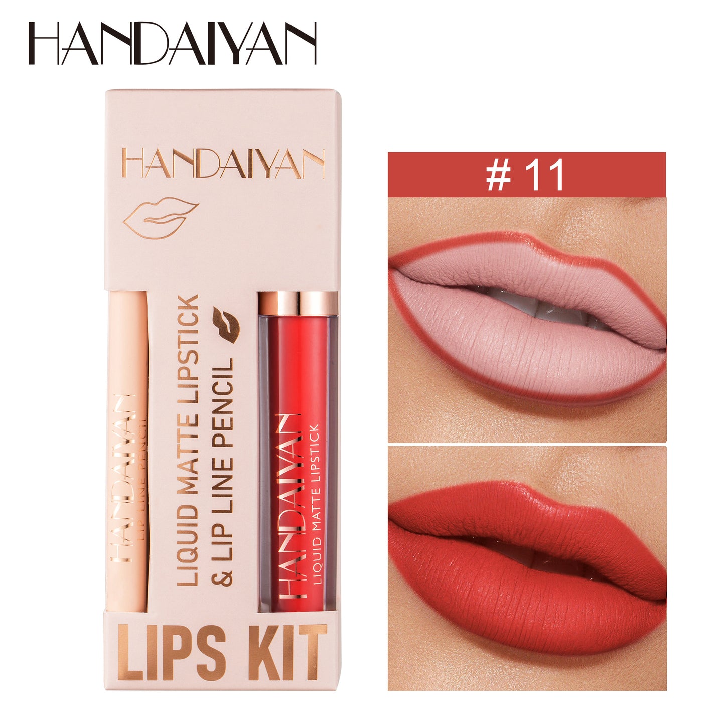 Non-stick Cup Velvety Lipstick Makeup Kit