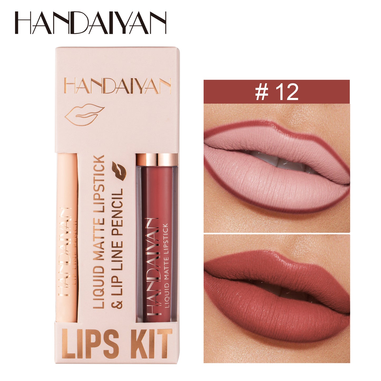 Non-stick Cup Velvety Lipstick Makeup Kit