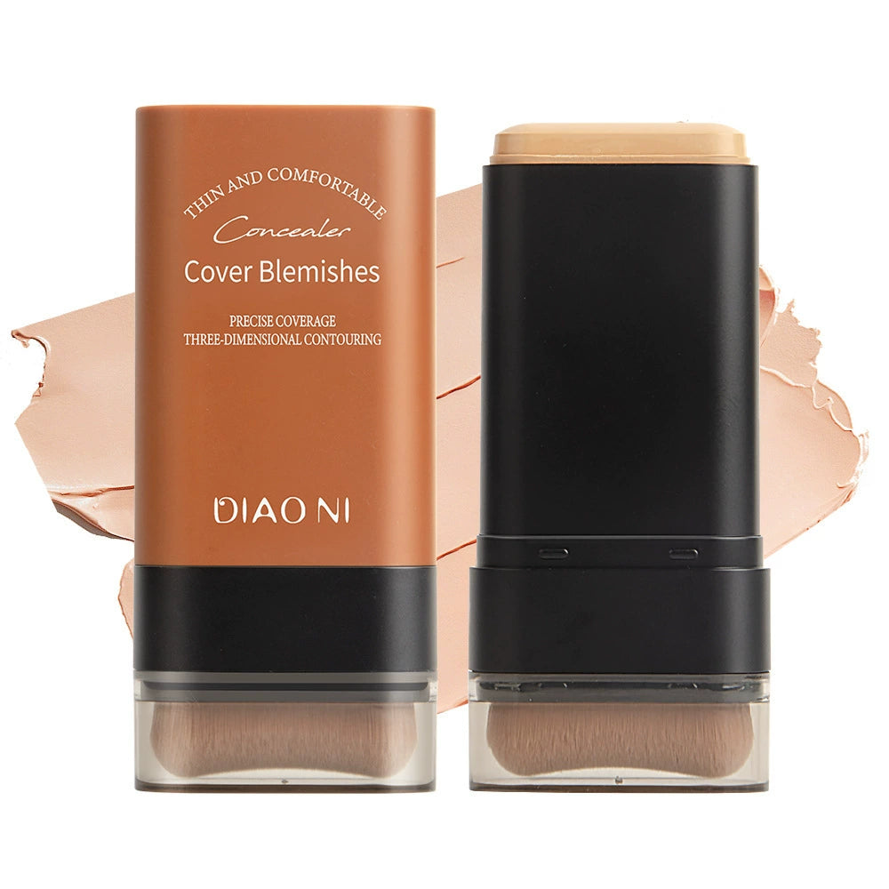 Instant Concealing Foundation Stick with Built-in Brush