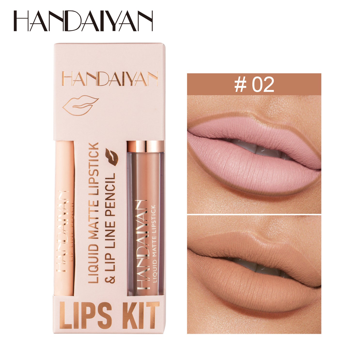 Non-stick Cup Velvety Lipstick Makeup Kit
