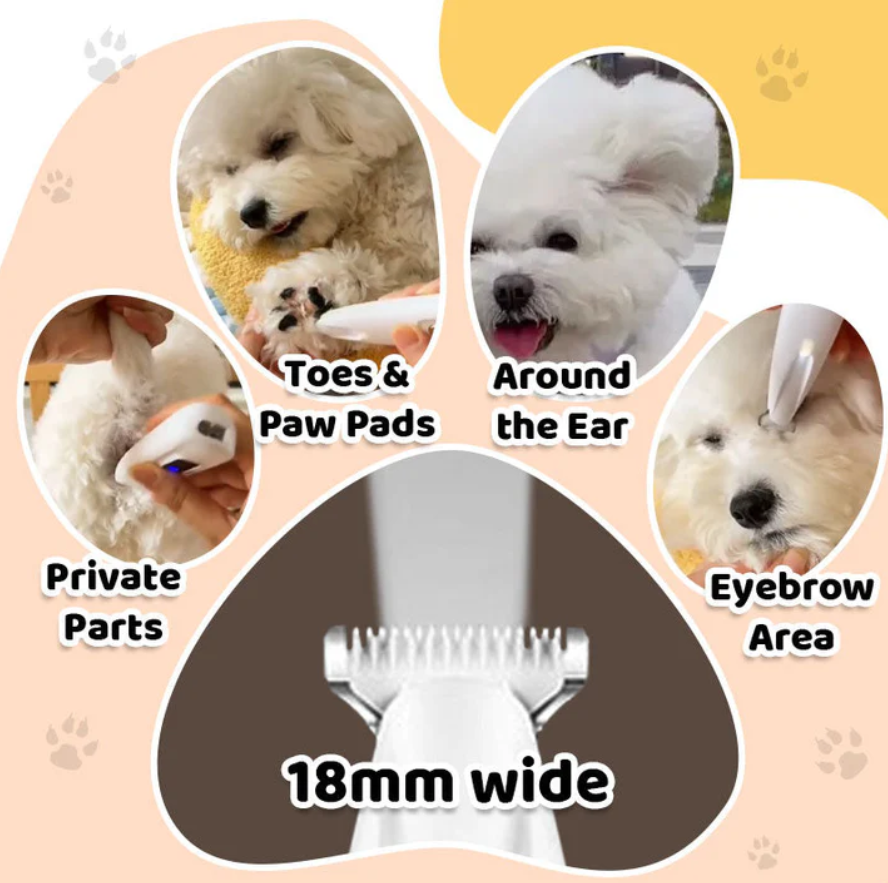 ⏰ Limited-time offer today only! 💥⏳Waterproof Rechargeable Pet Shaver with LED Light
