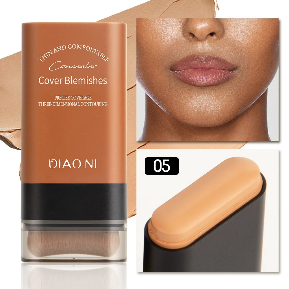 Instant Concealing Foundation Stick with Built-in Brush