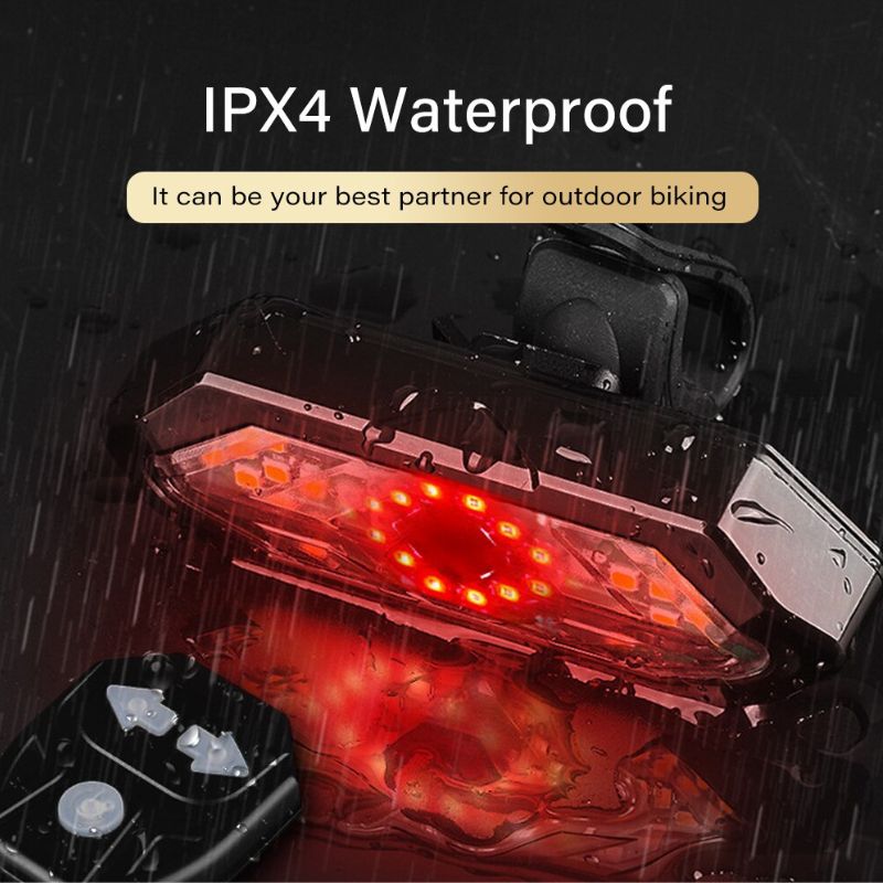 Bike Turn Signal Light – USB & Remote Control