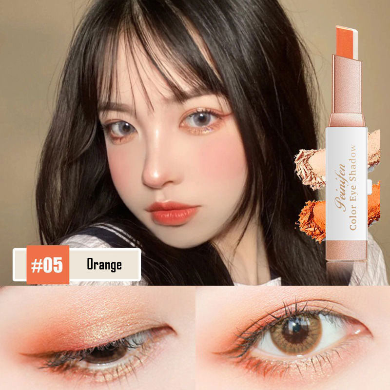 6 Colors Glitter Double Colors Eye Shadow Stick Gradient Eye Makeup