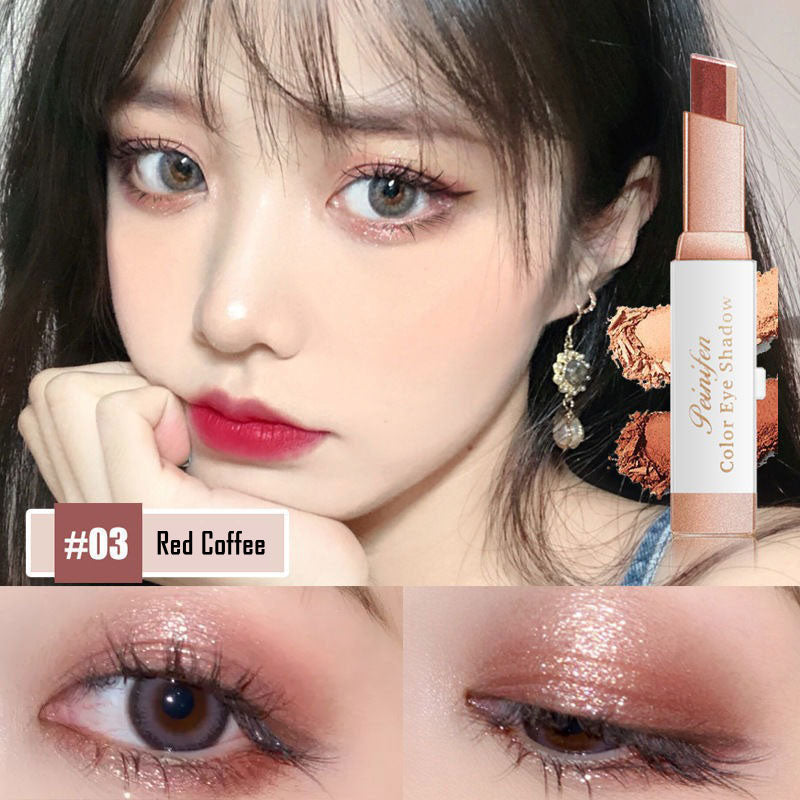 6 Colors Glitter Double Colors Eye Shadow Stick Gradient Eye Makeup