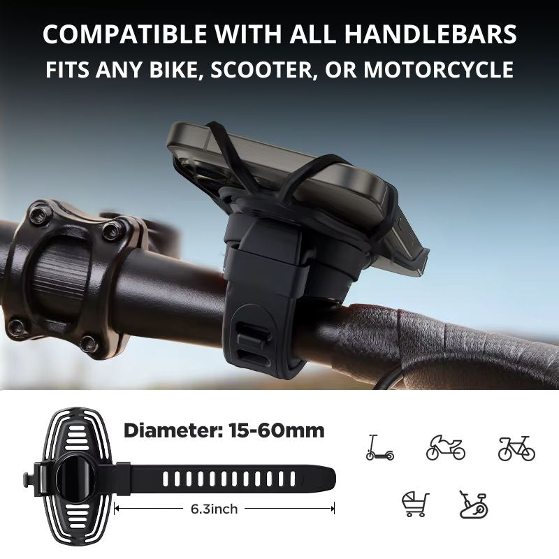 Bike Phone Holder – 360° Grip & Universal Fit