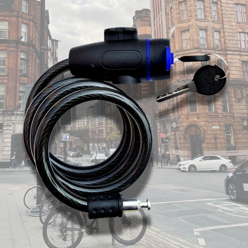 Bike Lock with Mount – Heavy Duty 80cm Anti-Theft Cable