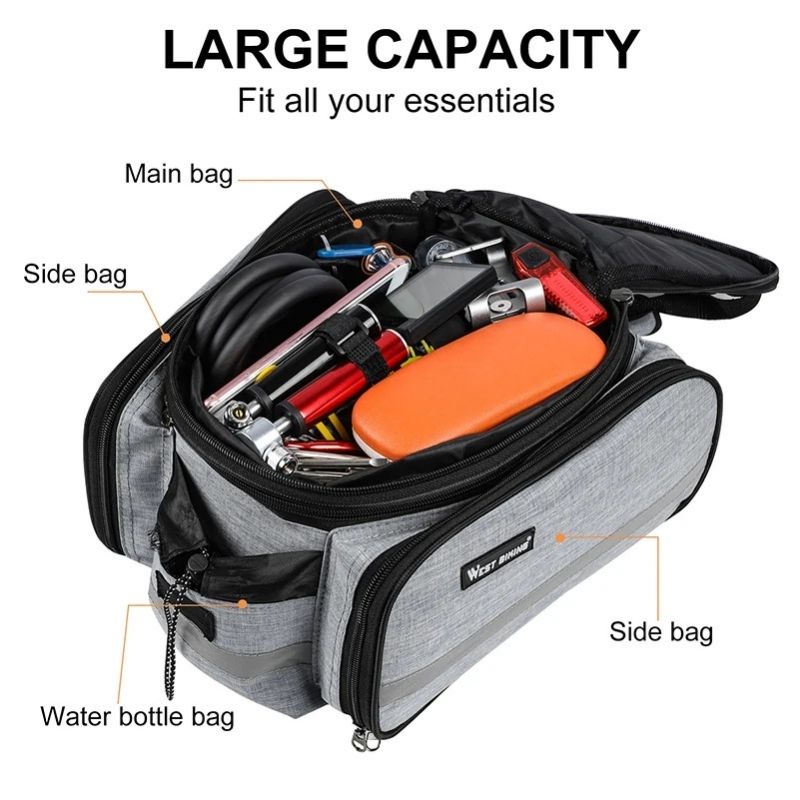 Rear Rack Bike Bag 20L – Waterproof & Large Capacity