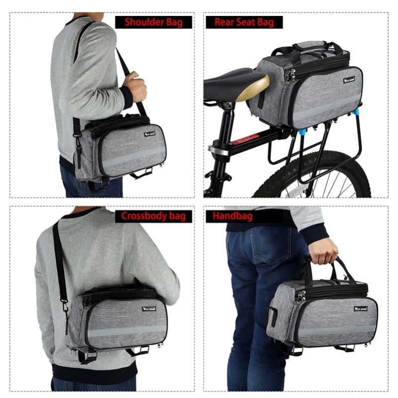 Rear Rack Bike Bag 20L – Waterproof & Large Capacity