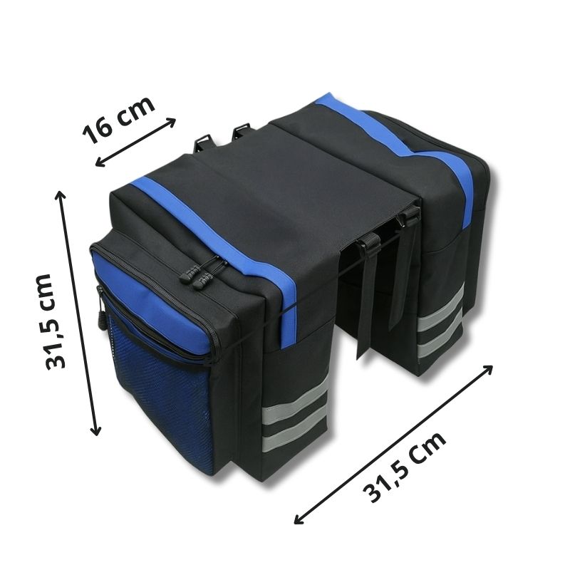 DualRack 30L Rear Bike Bags – Waterproof & Heavy-Duty