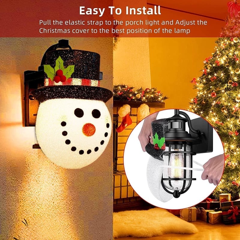 🎅Christmas Sale 49% OFF⛄️Snowman Porch Light Covers