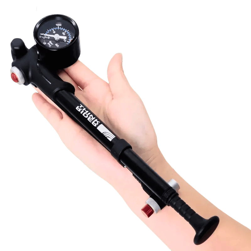 MTB Suspension Pump 300 PSI – Fork & Rear Shock with Gauge