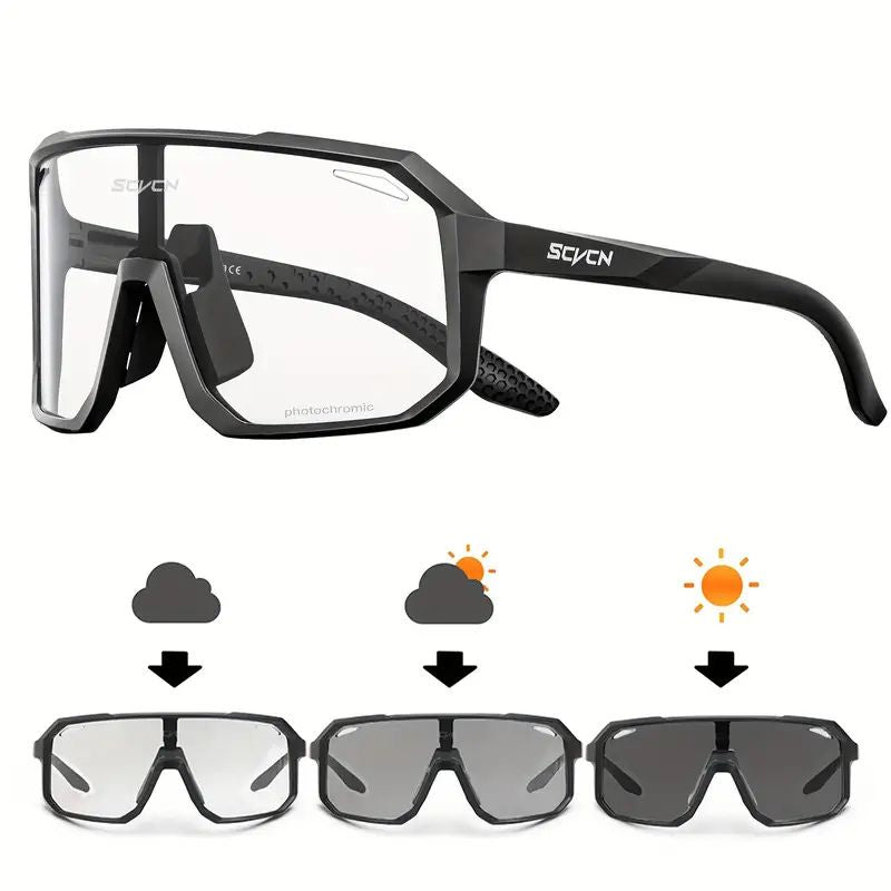 Photochromic Bike Glasses – UV400 & Anti-Fog