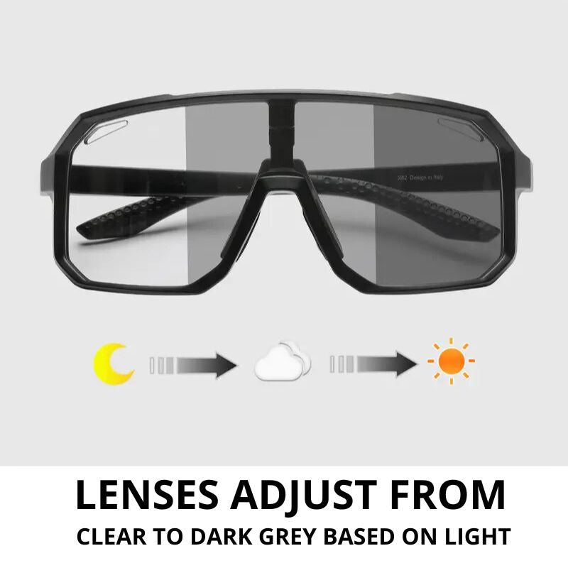 Photochromic Bike Glasses – UV400 & Anti-Fog