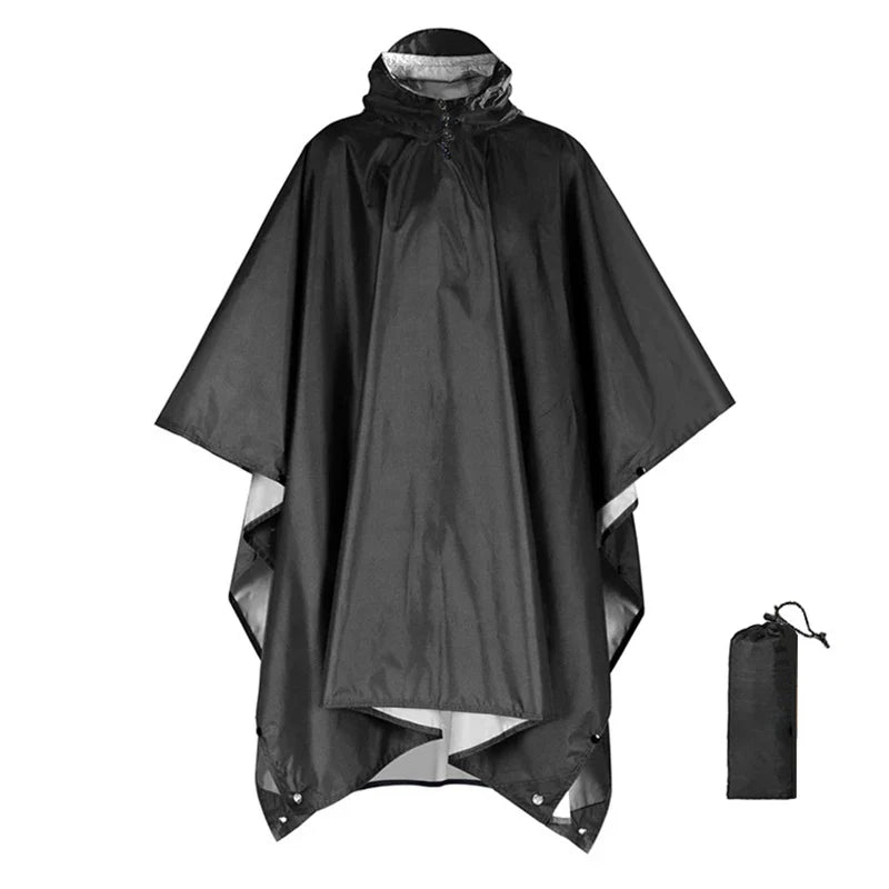 Bike Rain Poncho – Waterproof Cape for Cyclists with Hood & Coverage