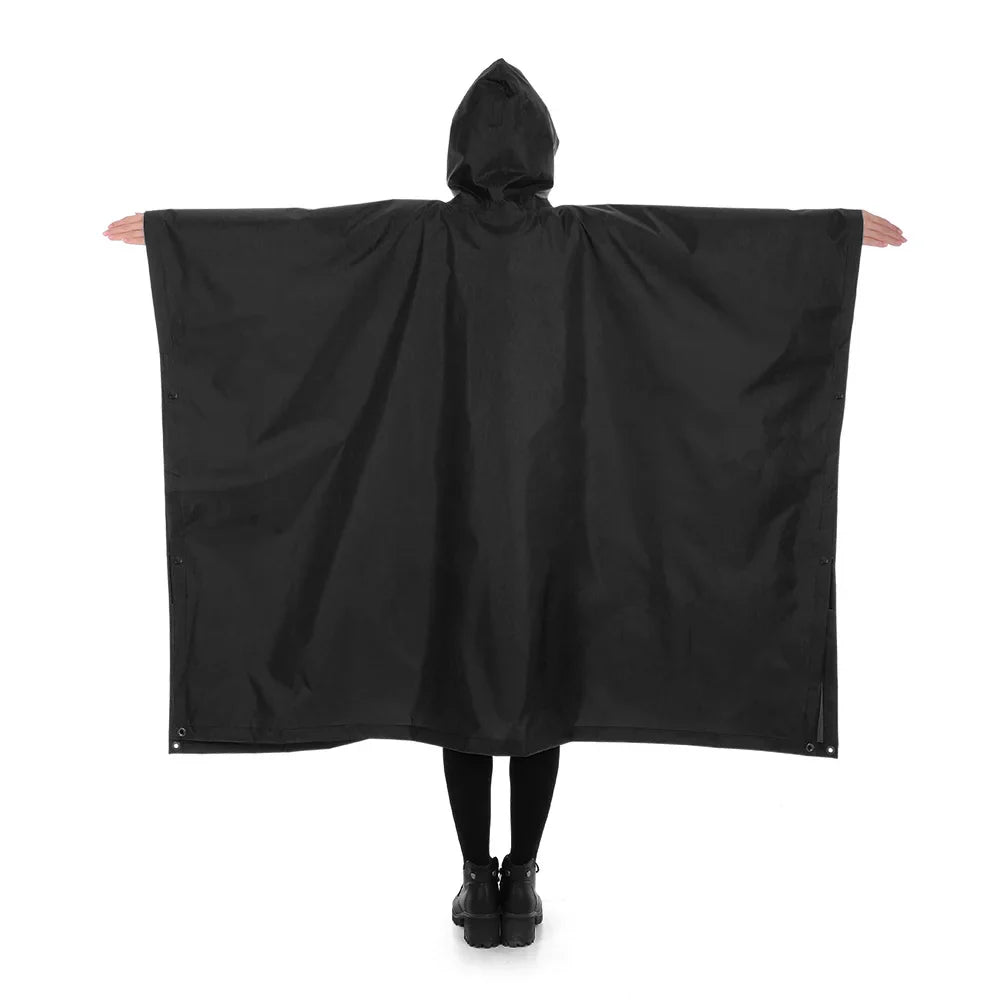 Bike Rain Poncho – Waterproof Cape for Cyclists with Hood & Coverage