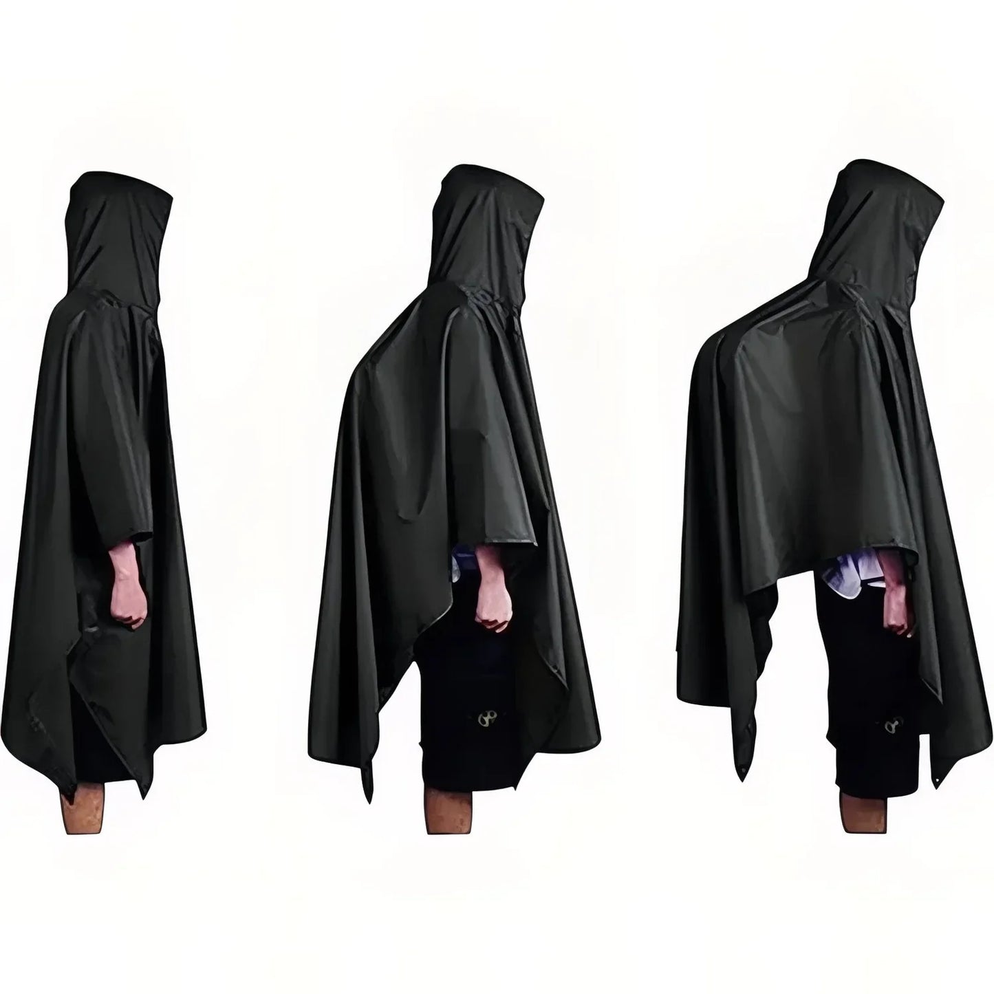 Bike Rain Poncho – Waterproof Cape for Cyclists with Hood & Coverage