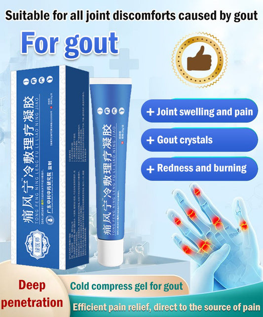 Cold compress gel for gout