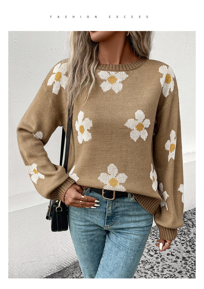 Daisy Jacquard Sweater